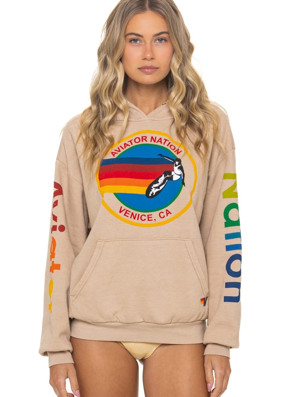 Women’s Aviator Nation hoodie cream